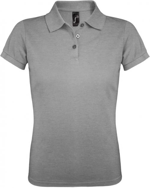 Рубашка поло женская Prime Women 200 серый меланж, размер M