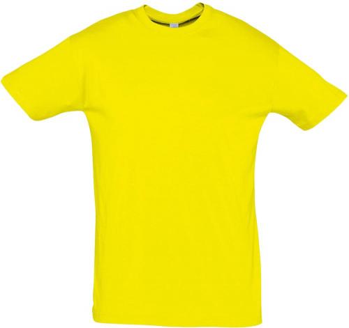 Футболка Regent 150 желтая (лимонная), размер XS