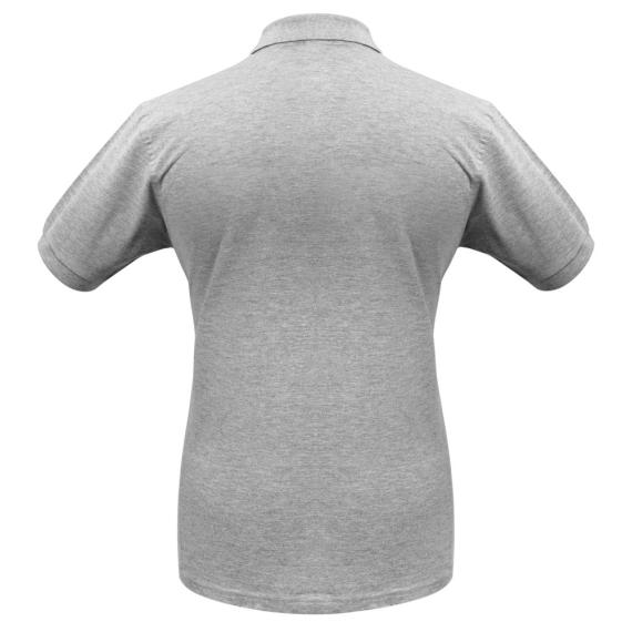 Рубашка поло Heavymill серый меланж, размер S