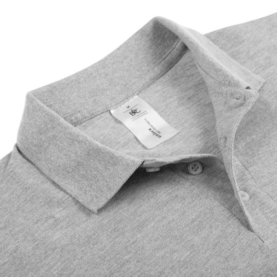 Рубашка поло Heavymill серый меланж, размер XL