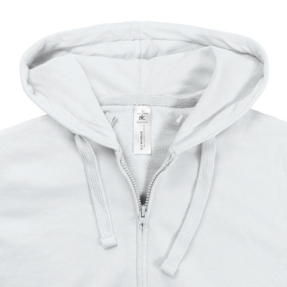 Толстовка женская Hooded Full Zip белая, размер XS
