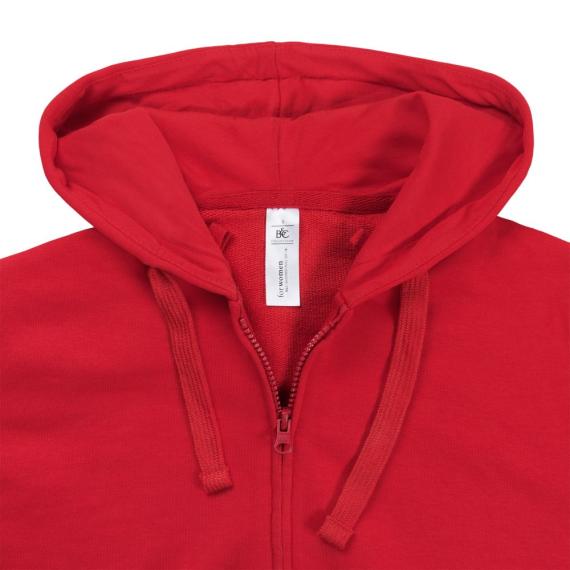Толстовка женская Hooded Full Zip красная, размер XXL