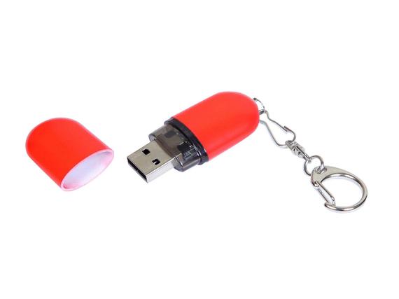 USB 2.0- флешка промо на 4 Гб каплевидной формы