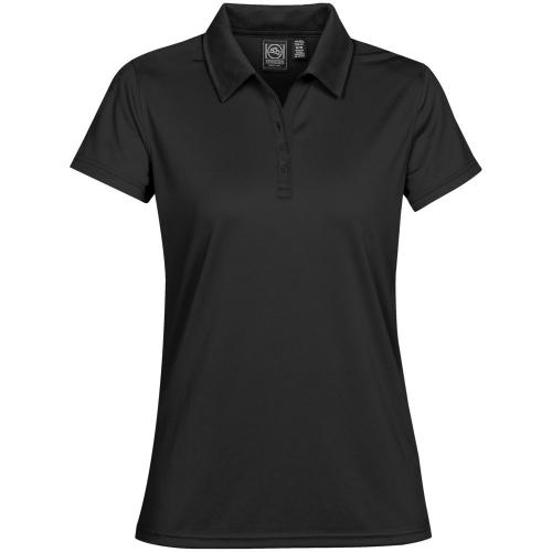 Рубашка поло женская Eclipse H2X-Dry черная, размер XS