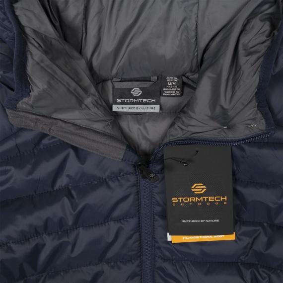 Куртка компактная мужская Stavanger темно-синяя с серым, размер 4XL