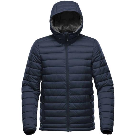 Куртка компактная мужская Stavanger темно-синяя с серым, размер 4XL