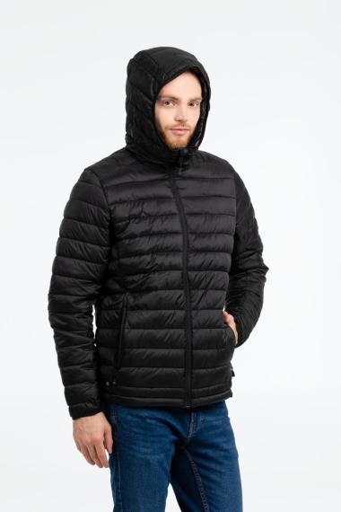 Куртка компактная мужская Stavanger темно-синяя с серым, размер 3XL