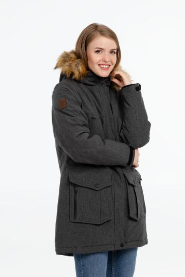Куртка парка женская Explorer серый меланж, размер XS