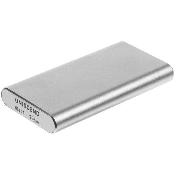 Портативный внешний SSD Uniscend Drop, 256 Гб, серебристый