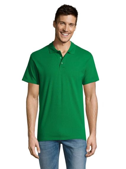 Рубашка поло мужская Summer 170 ярко-зеленая, размер L