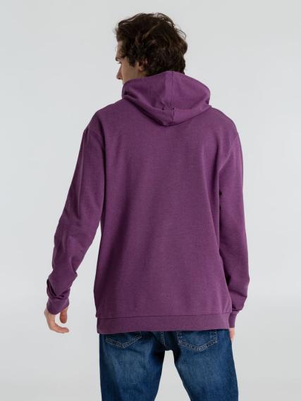 Толстовка с капюшоном унисекс Hoodie, фиолетовый меланж, размер XL
