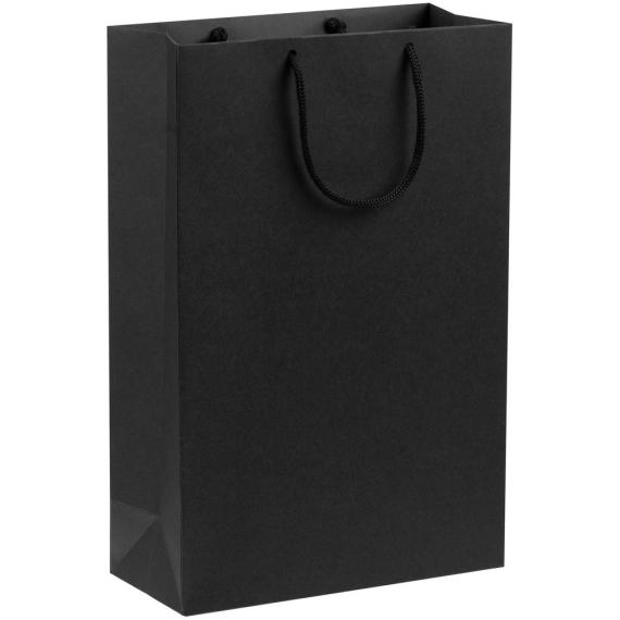Пакет бумажный Porta, средний, черный