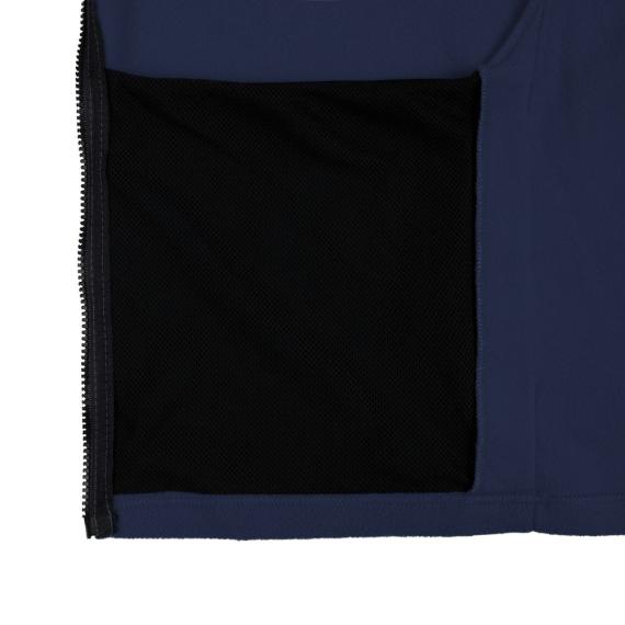 Куртка флисовая унисекс Manakin, темно-синяя, размер M/L