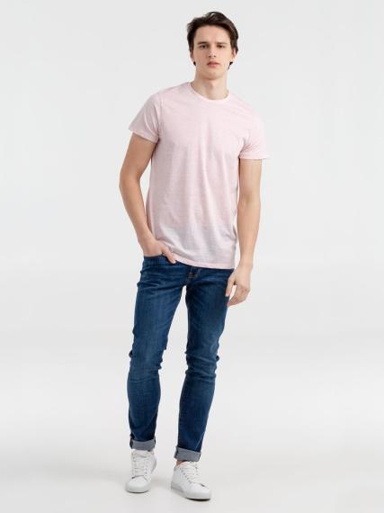 Футболка мужская приталенная Regent Fit розовый меланж, размер XL