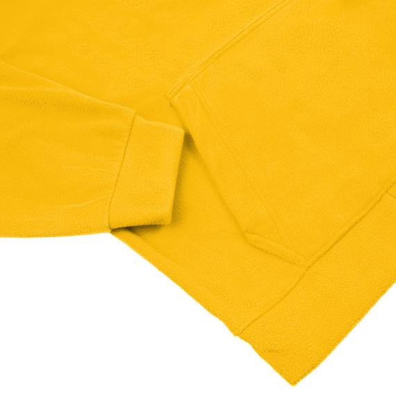 Худи флисовое унисекс Manakin, желтое, размер XS/S