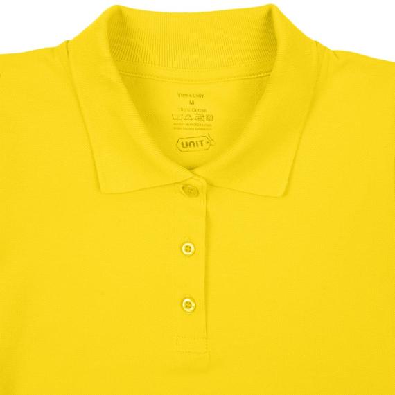Рубашка поло женская Virma lady, желтая, размер XL