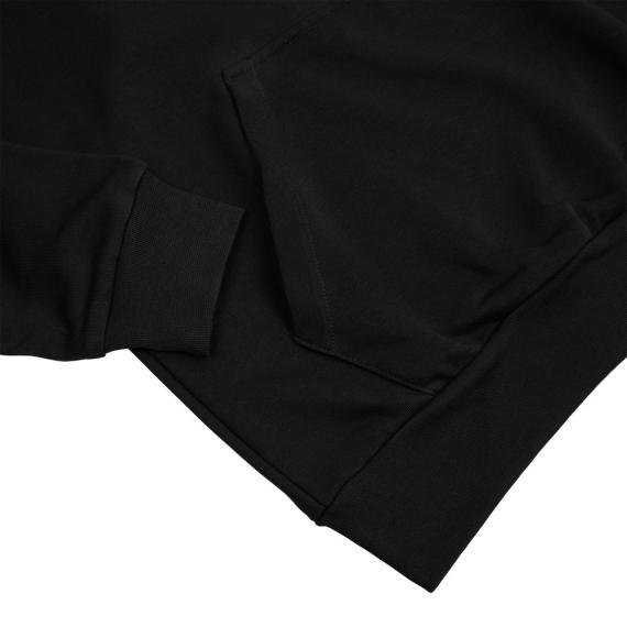 Худи унисекс с карманом на груди Chest Pocket, черное, размер XL/2XL