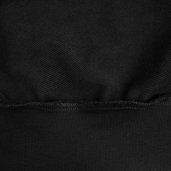 Худи унисекс с карманом на груди Chest Pocket, черное, размер M/L