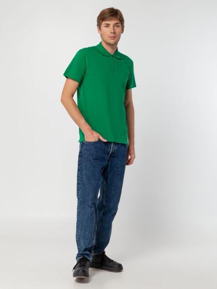 Рубашка поло мужская Summer 170 ярко-зеленая, размер S