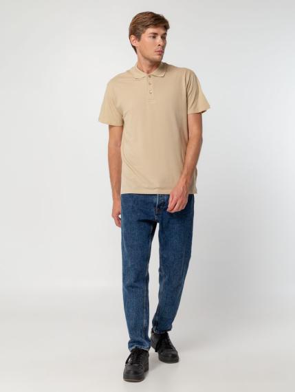 Рубашка поло мужская Summer 170 бежевая, размер XL
