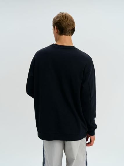 Свитшот оверсайз унисекс Omnifit, черный, размер XS/S