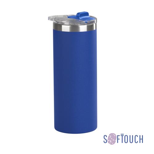 Термостакан "Хилтон", покрытие soft touch, 0,48 л, синий