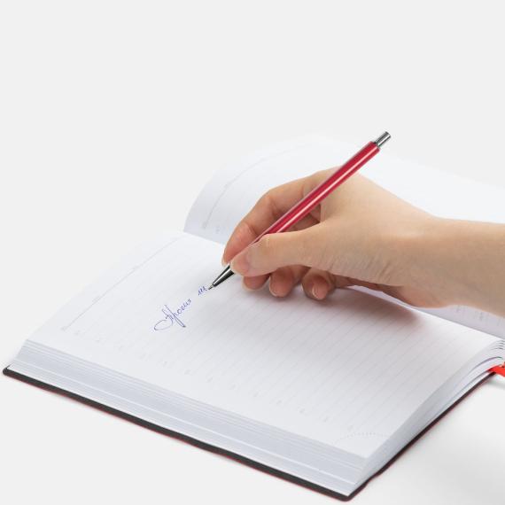 Ручка шариковая Slim Beam, красная