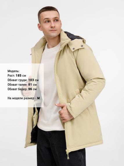 Куртка-парка унисекс Sfera, бежевая, размер 3XL