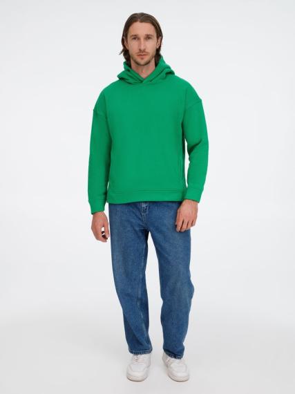 Худи оверсайз унисекс Tolla, зеленое, размер XS/S