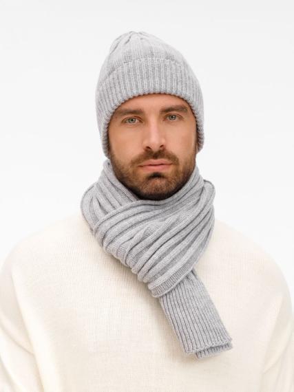 Шарф Bellish, светло-серый меланж