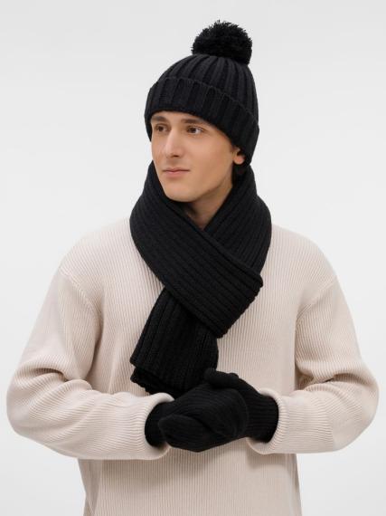 Варежки HappyGo, черные, размер L/XL