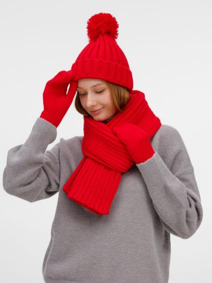 Варежки HappyGo, красные, размер L/XL