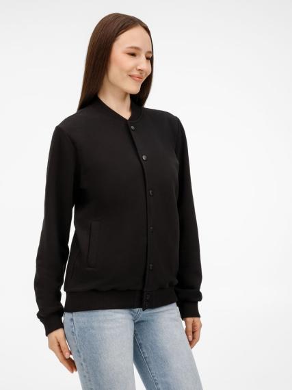 Бомбер унисекс Nuppu, черный, размер S