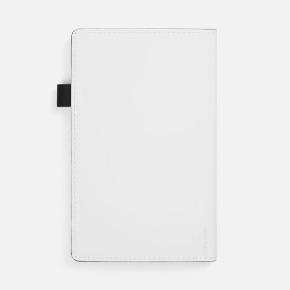 Ежедневник White Shall, недатированный, бело-черный