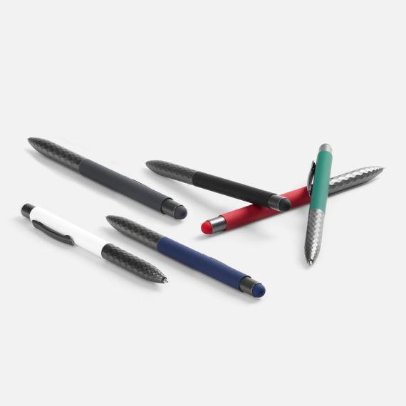 Ручка шариковая со стилусом Digit Soft Touch, синяя