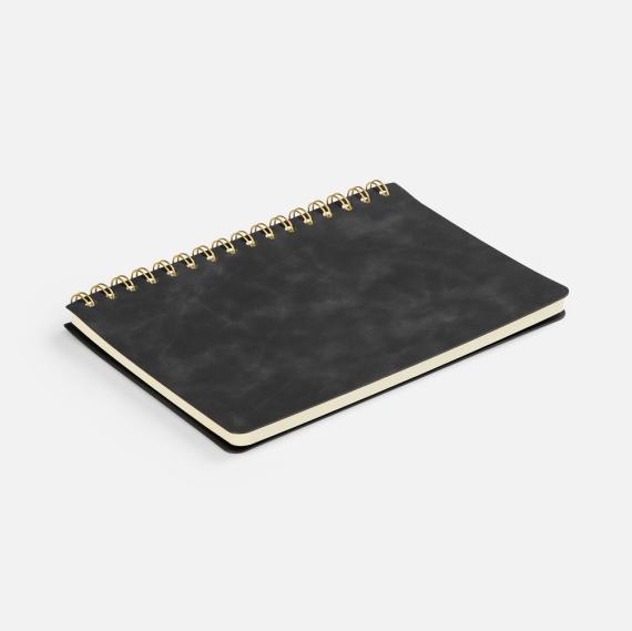 Ежедневник Spiral, недатированный, черный