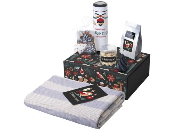 Подарочный набор «Re:Warm» с пледом, термосом и свечой