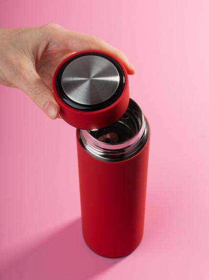 Термос с ситечком Percola, красный