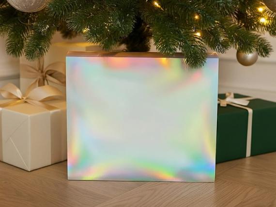 Подарочная коробка с голографическим шубером «Aurora», XL