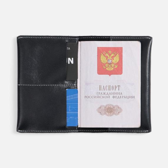 Обложка для паспорта Apache, черная