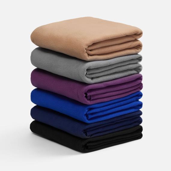 Флисовый плед Warm&Peace, серый