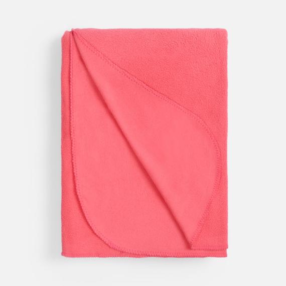 Флисовый плед Warm&Peace XL, розовый (коралловый)