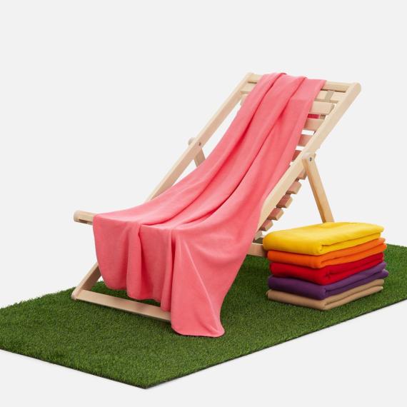 Флисовый плед Warm&Peace XL, розовый (коралловый)