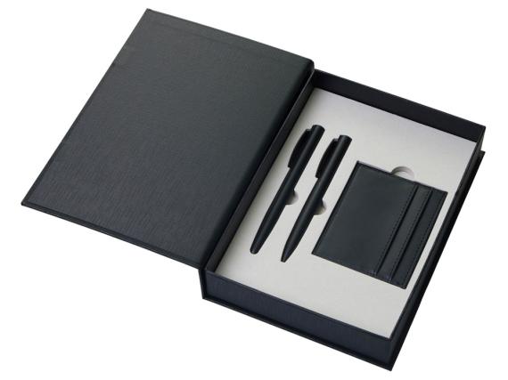 Подарочный набор «Goethe» с блокнотом А5, 2-мя ручками и картхолдером