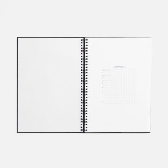 Ежедневник Notera Maxi, недатированный, черный