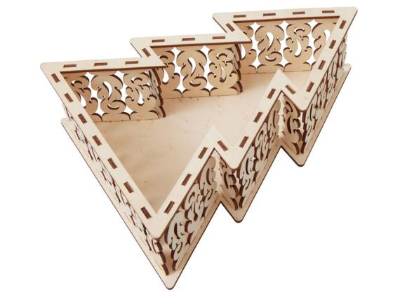 Шкатулка из фанеры в виде елки «Firytale»