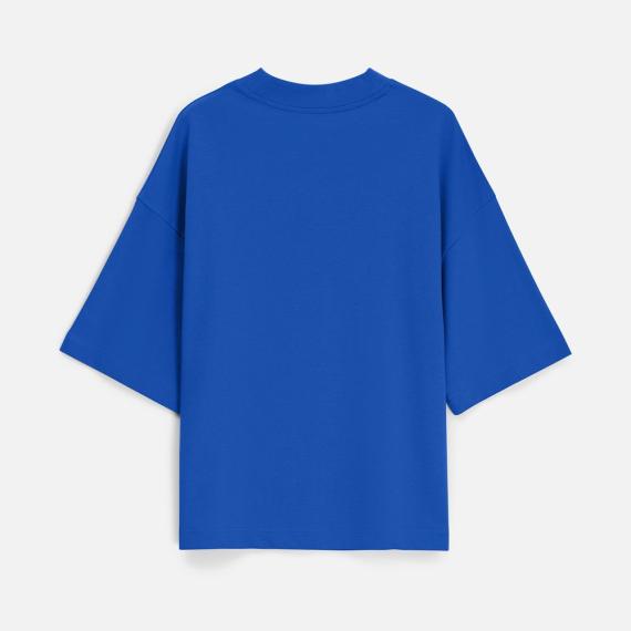 Футболка оверсайз унисекс T9, синяя, размер XS/S