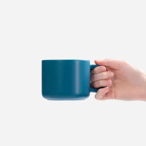 Чашка Jumbo в коробке матовая, морская волна