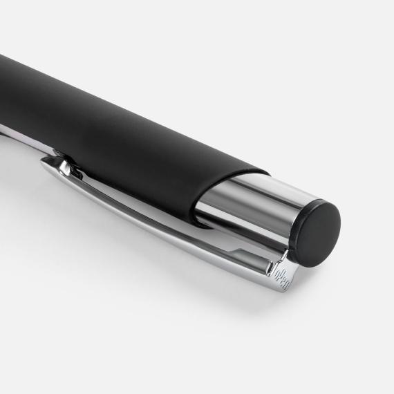 Ручка шариковая Keskus Soft Touch, черная