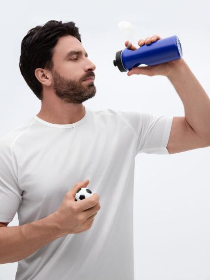 Бутылка с антистрессом Footballer, синяя